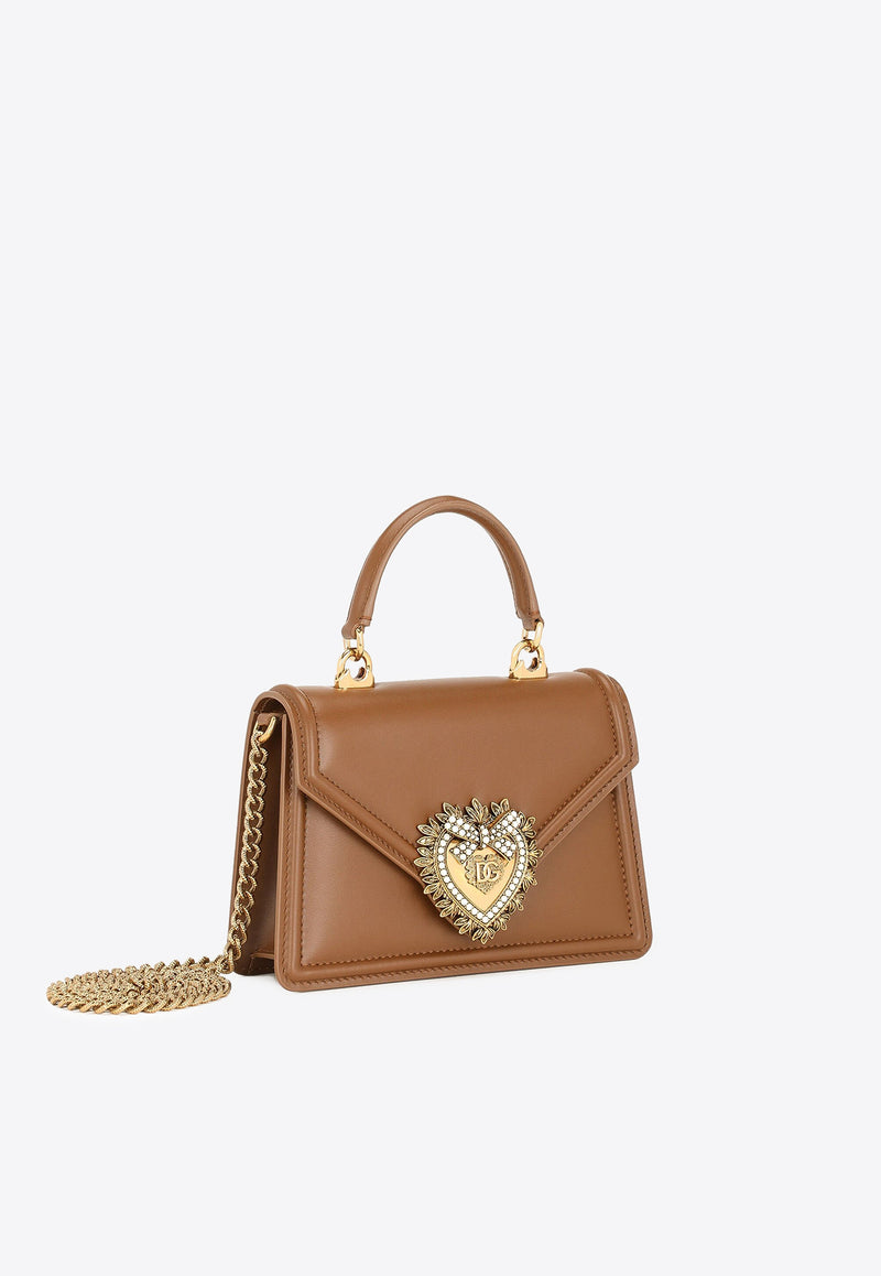 Dolce 
Gabbana Small Devotion Crossbody Bag in Calf Leather Bags Color