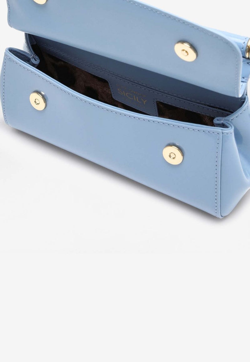 Dolce 
Gabbana Small Sicily Top Handle Bag Light Blue BB7116A1037/P_DOLCE-80789