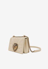 Dolce 
Gabbana Medium Devotion Leather Shoulder Bag BB7158 AW437 8H000 Cream