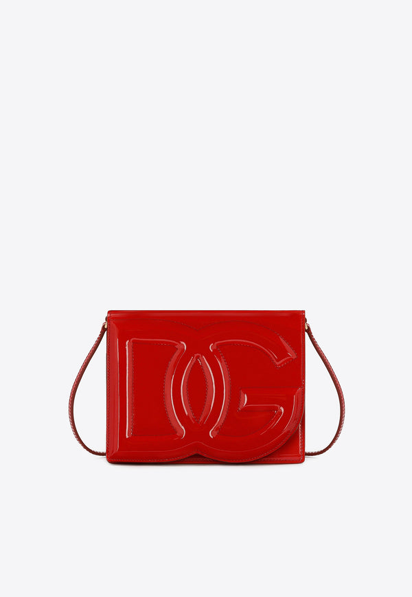 Dolce 
Gabbana DG Logo Patent Leather Crossbody Bag Bags Color