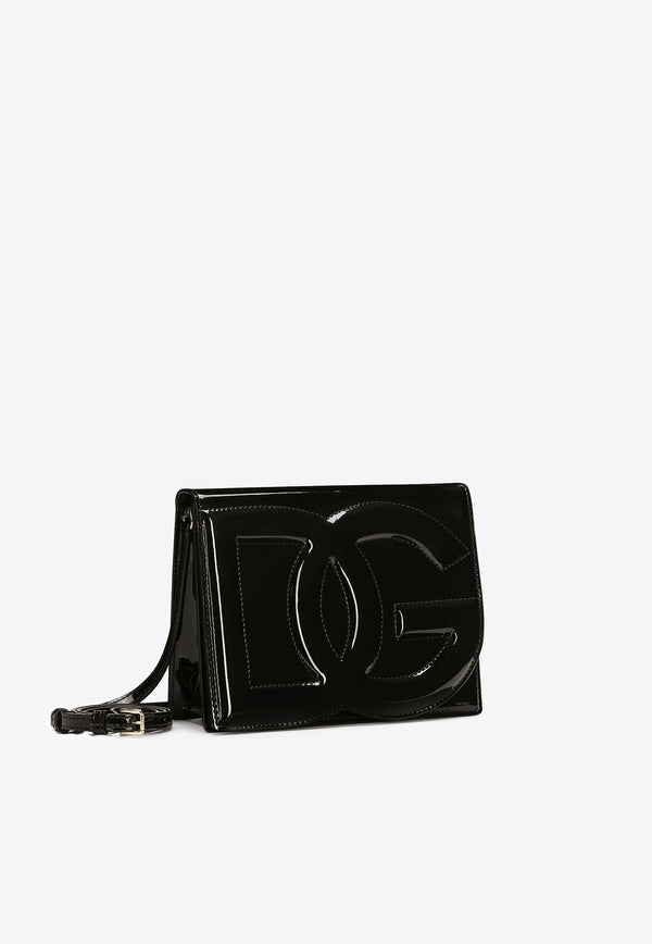 Dolce 
Gabbana DG Logo Patent Leather Crossbody Bag Bags Color