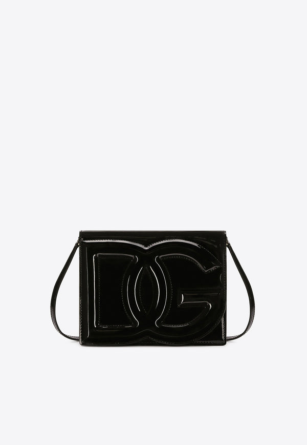 Dolce 
Gabbana DG Logo Patent Leather Crossbody Bag Bags Color