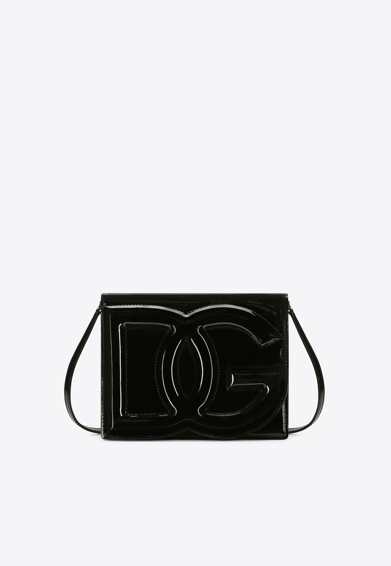 Dolce 
Gabbana DG Logo Patent Leather Crossbody Bag Bags Color