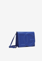 Dolce 
Gabbana DG Logo Crossbody Bag in Calf Leather Blue BB7287 AW576 80623