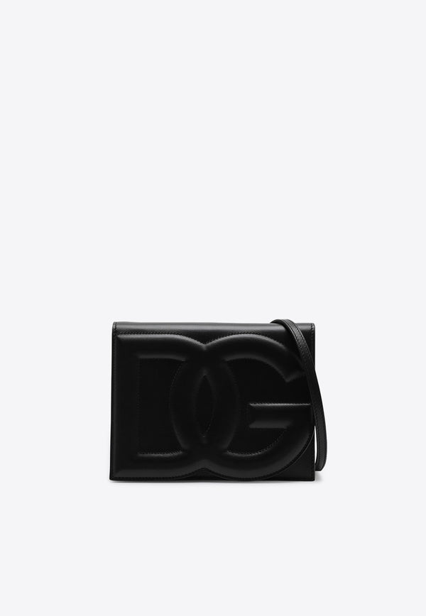 Dolce 
Gabbana DG Logo Calf Leather Crossbody Bag Black BB7287AW576/P_DOLCE-80999