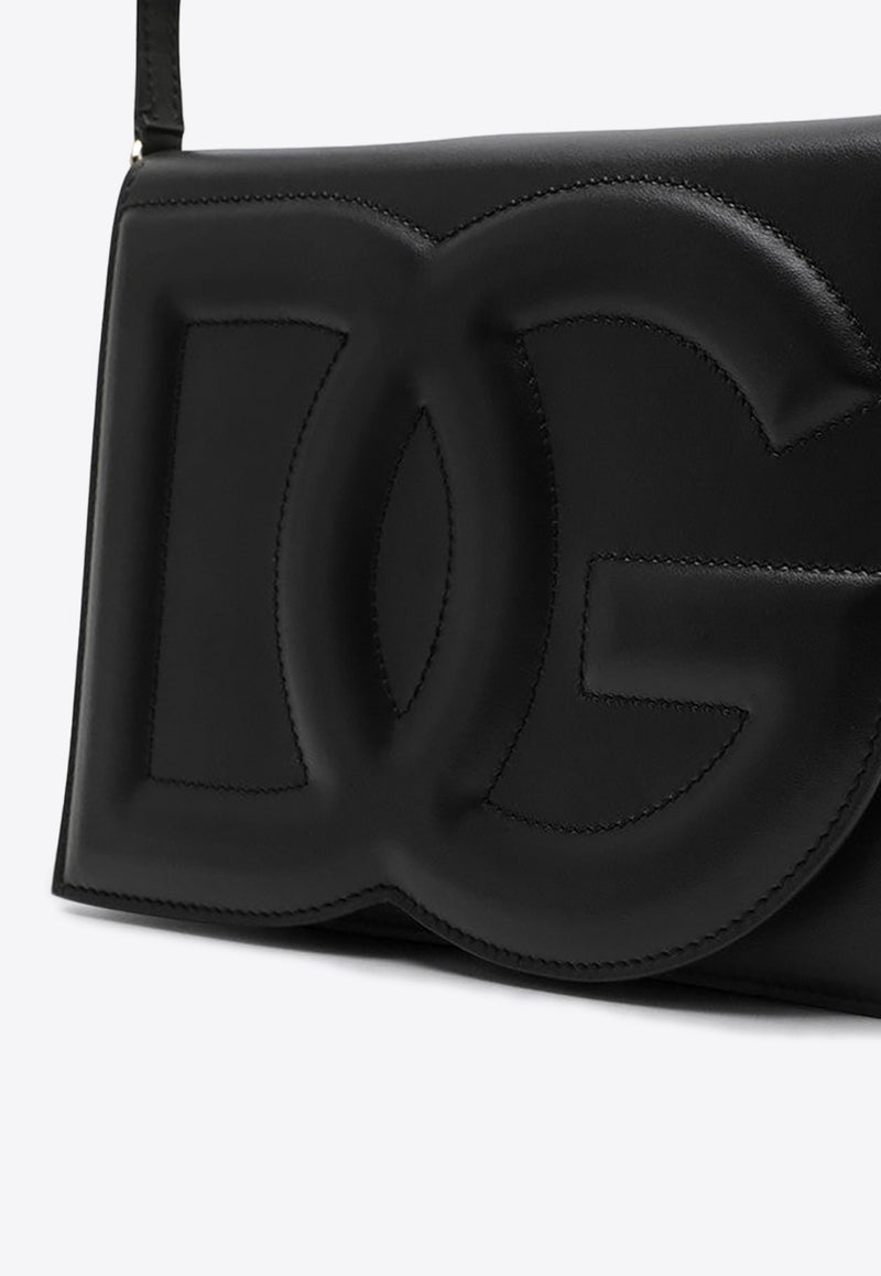 Dolce 
Gabbana DG Logo Calf Leather Crossbody Bag Black BB7287AW576/P_DOLCE-80999