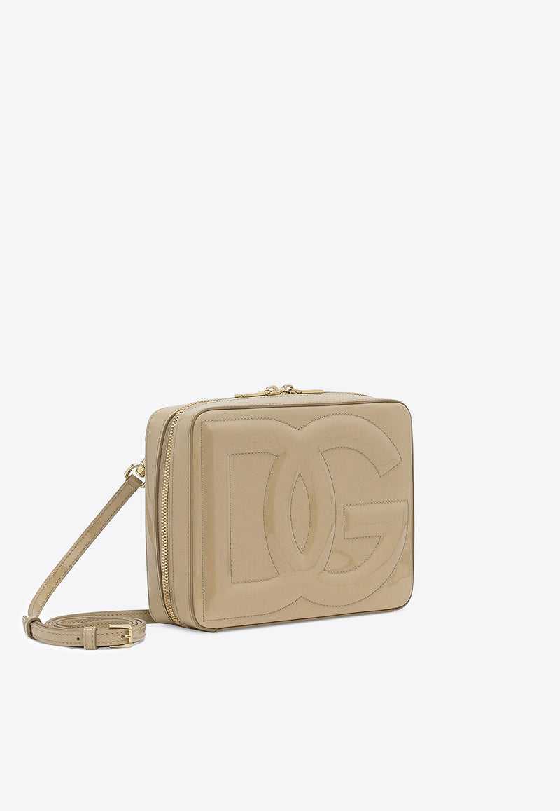 Dolce 
Gabbana Medium DG Logo Crossbody Bag in Patent Leather Bags Color