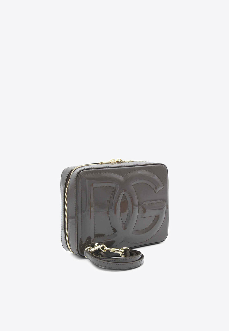 Dolce 
Gabbana Medium DG Logo Crossbody Bag in Patent Leather Bags Color