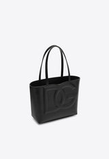 Dolce 
Gabbana Small DG Logo Calf Leather Tote Bag Black BB7337AW576/Q_DOLCE-80999