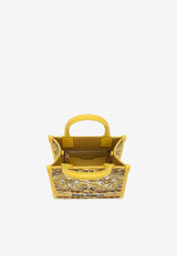 Dolce 
Gabbana Mini DG Majolica Embroidered Tote Bag BB7479 AW050 HG3OB Yellow