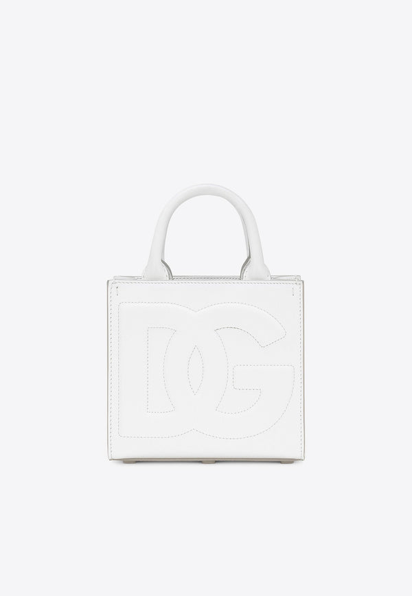 Dolce 
Gabbana Mini DG Logo Daily Calf Leather Tote Bag Bags Color