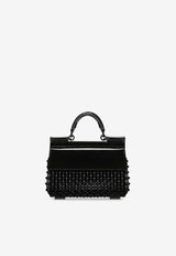 Dolce 
Gabbana Resin Sicily Box Top Handle Bag BB7606 AU648 8L250 Black