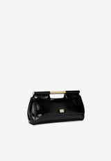 Dolce 
Gabbana Large Sicily Patent Leather Clutch Bags BB7611 AU803 80999 Black