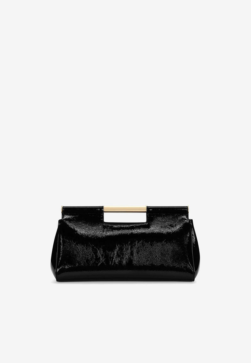 Dolce 
Gabbana Large Sicily Patent Leather Clutch Bags BB7611 AU803 80999 Black