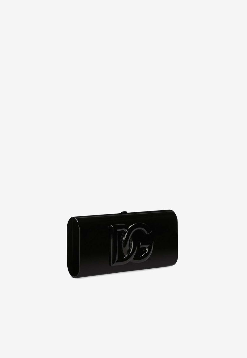 Dolce 
Gabbana DG Logo Box Clutch BB7622 AU640 80999 Black