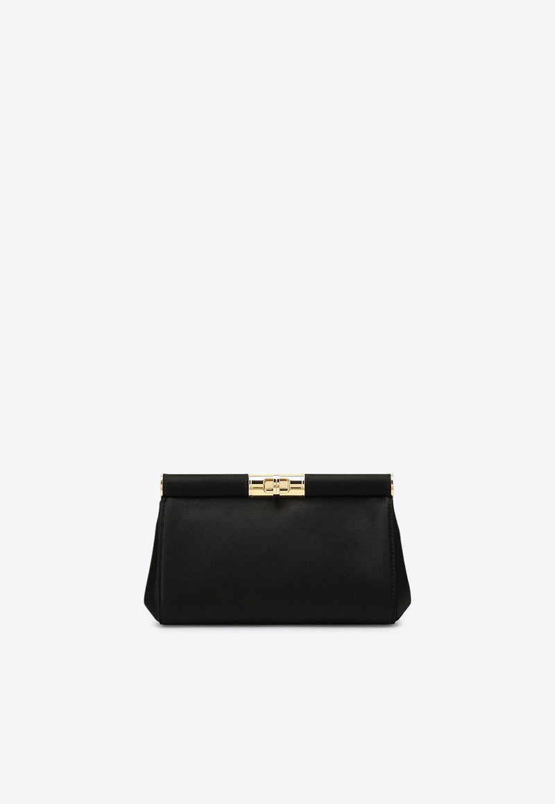 Dolce 
Gabbana Small Marlene Satin Clutch Black BB7635A7630/P_DOLCE-80999