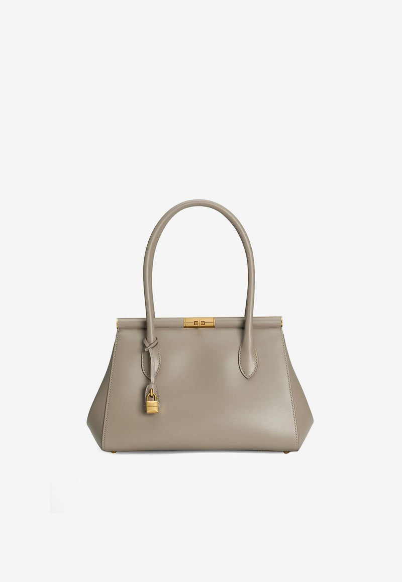 Dolce 
Gabbana Marlene Everyday Shoulder Bag in Grained Leather Beige BB7734 A3G19 8I399