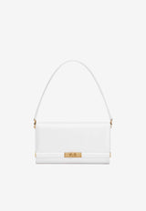 Dolce 
Gabbana Marlene Grained Leather Clutch Bag White BB7756 A3G19 80002