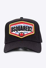 Dsquared2 Logo Embroidered Baseball Cap Black BCM076305C00001_2124