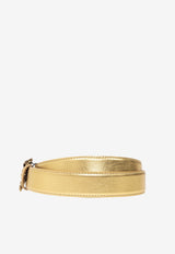 Dolce 
Gabbana Devotion Metallic Leather Belt Gold BE1315 AY812 87503