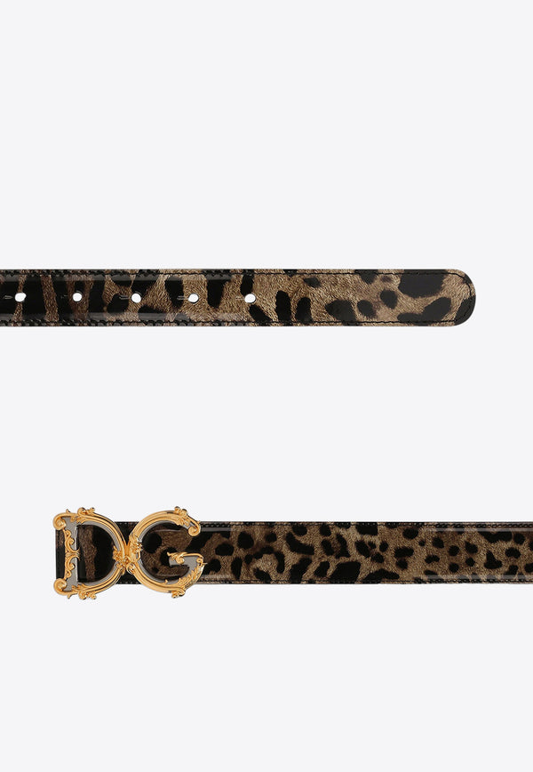 Dolce 
Gabbana DG Girls Leopard-Print Belt Belts Color