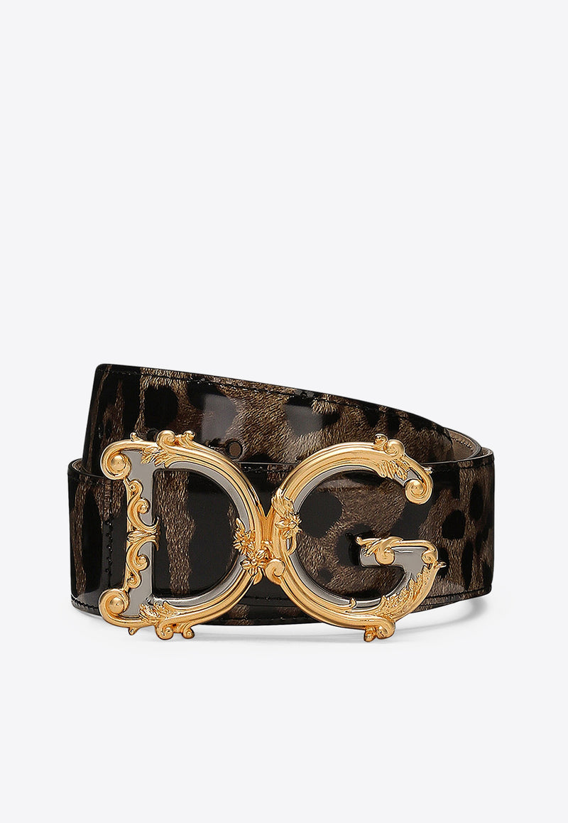 Dolce 
Gabbana DG Girls Leopard-Print Belt Belts Color