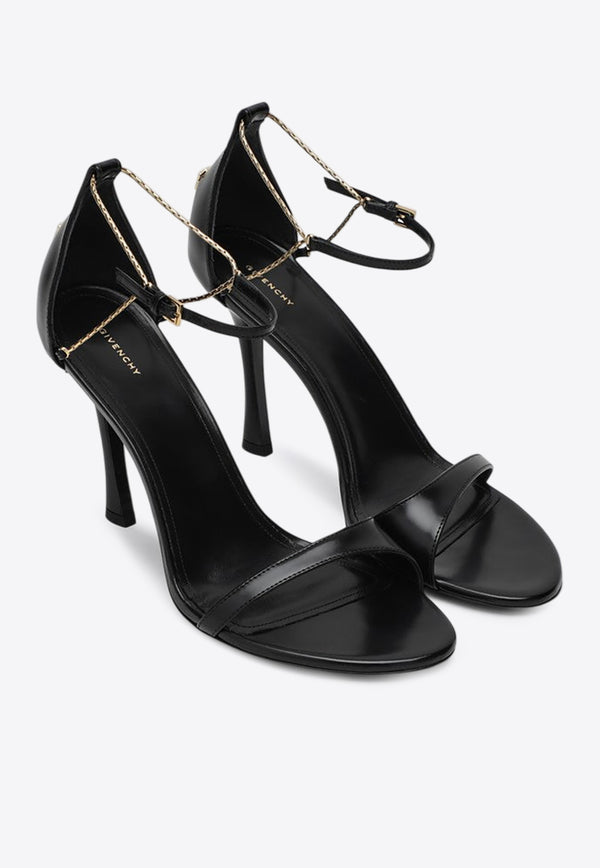 Givenchy 4G Liquid 95 Calf Leather Sandals Black BE309ME0MV/Q_GIV-005