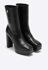 Givenchy G-Lock 115 Leather Platform Boots Black BE6046E1WW/N_GIV-001