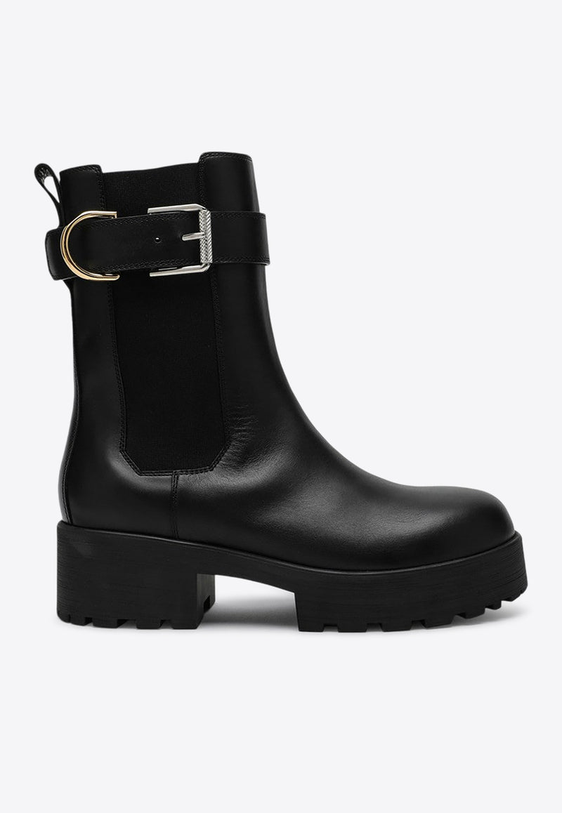 Givenchy Chelsea Leather Ankle Boots Black BE604UB22S/P_GIV-001