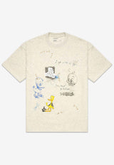 Dom Rebel Beaker Graphic Print T-shirt Beige BEAKERT-SHIRTBEIGE