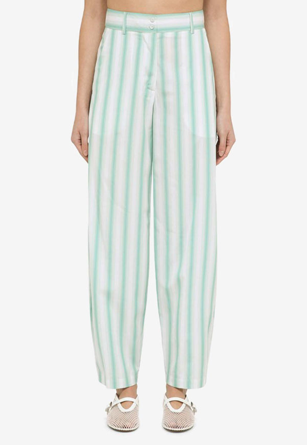 Margaux Lonnberg Beatty Striped Casual Pants  Green BEATTYVI/O_LON-GT