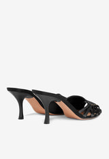 Malone Souliers Bexley 70 Satin Sandals BEXLEY 70-1 BLACK