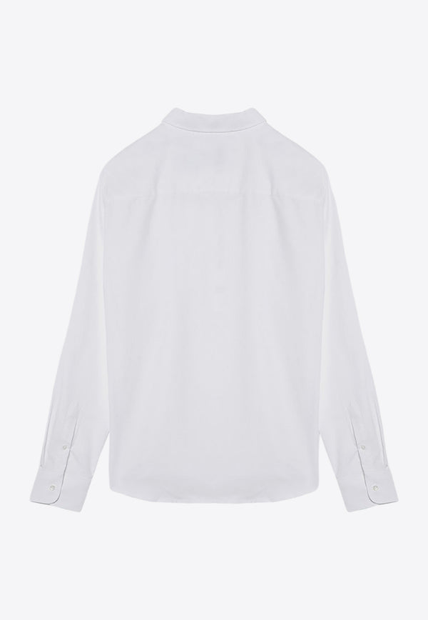 AMI PARIS Ami De Coeur Long-Sleeved Shirt  White BFUSH063UCO0031/P_AMI-168