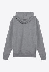 AMI PARIS Embroidered Ami De Coeur Hooded Sweatshirt Gray BFUSW200730/P_AMI-055