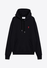 AMI PARIS Ami De Coeur Hooded Sweatshirt Black BFUSW235U730/P_AMI-001