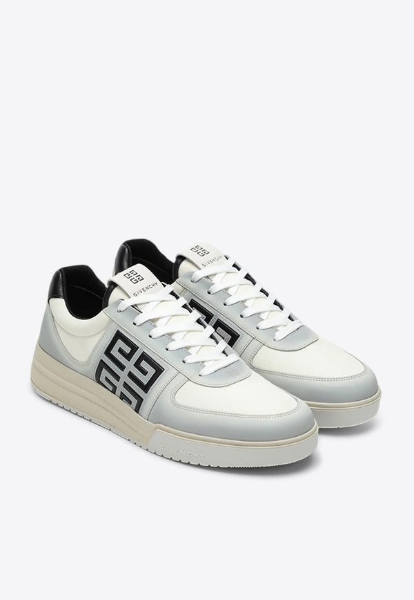 Givenchy G4 Leather and Canvas Low-Top Sneakers White BH007WH1QQ/P_GIV-116