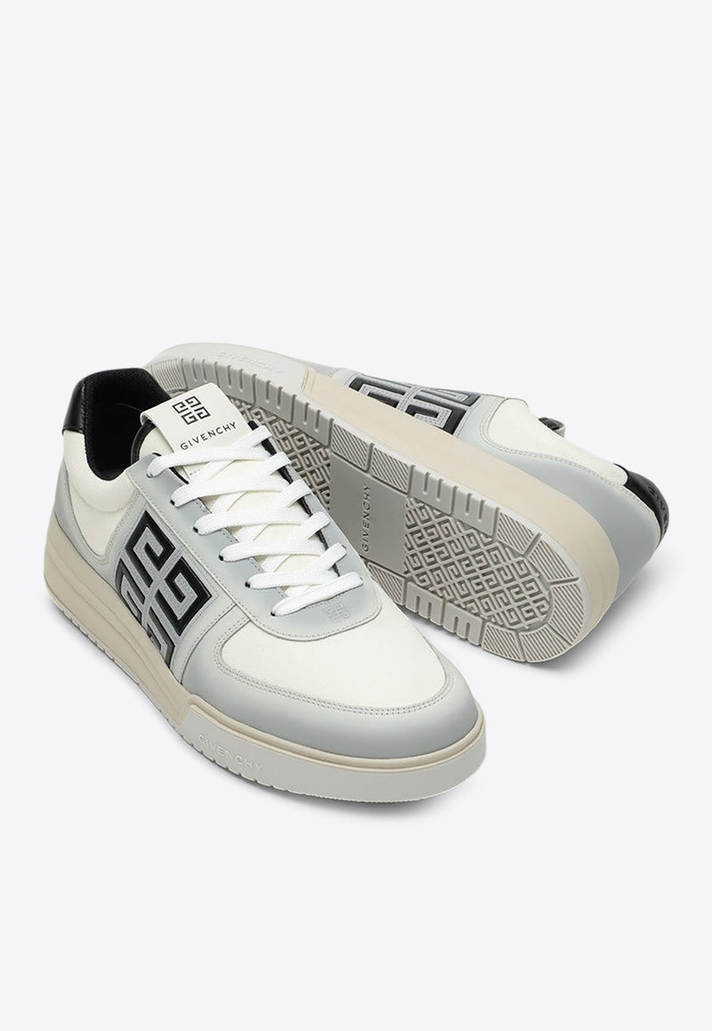 Givenchy G4 Leather and Canvas Low-Top Sneakers White BH007WH1QQ/P_GIV-116