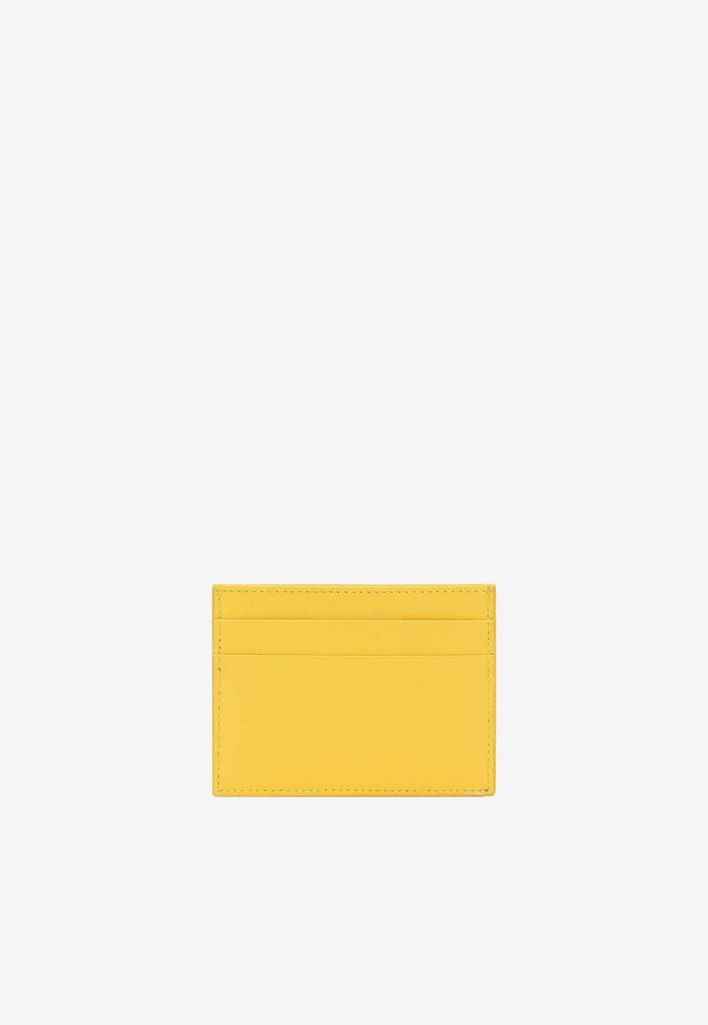 Dolce 
Gabbana DG Logo Leather Cardholder BI0330 AG081 80205 Yellow