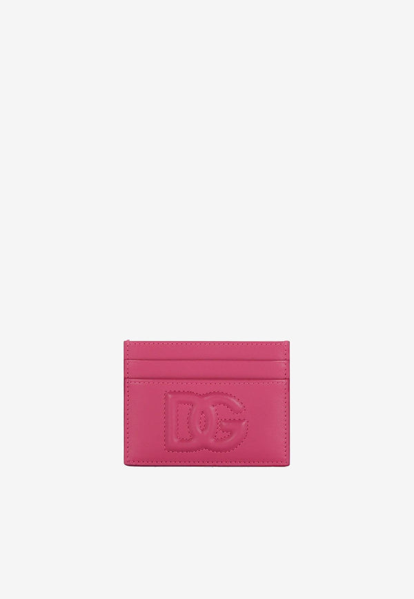 Dolce 
Gabbana DG Logo Cardholder in Calf Leather Fuchsia BI0330 AG081 80441