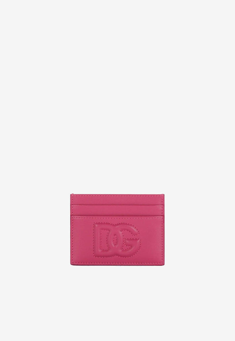 Dolce 
Gabbana DG Logo Cardholder in Calf Leather Fuchsia BI0330 AG081 80441