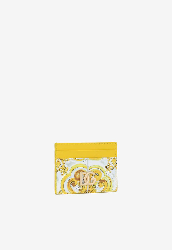 Dolce 
Gabbana 3.5 Majolica Print Cardholder BI0330 AQ240 HG3OB Yellow