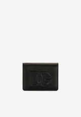 Dolce 
Gabbana DG Logo Calf Leather Wallet Black BI1211 AG081 80999