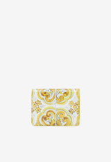 Dolce 
Gabbana 3.5 Majolica Print Continental Wallet BI1211 AQ240 HG3OB Yellow