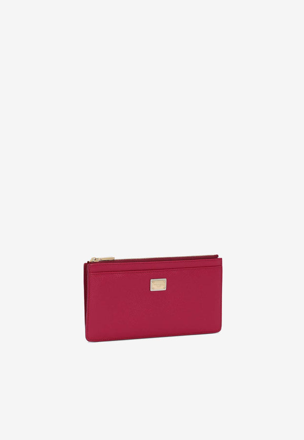 Dolce 
Gabbana Large Cardholder in Dauphine Leather BI1265 A1001 8I484 Fuchsia