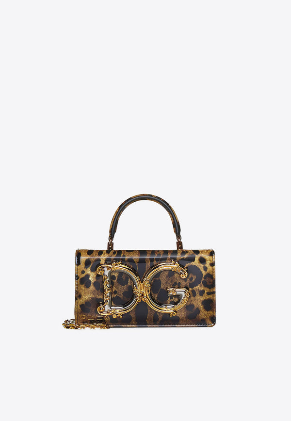 Dolce 
Gabbana DG Girls Leopard Print Top Handle Bag Bags Color