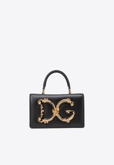 Dolce 
Gabbana DG Girls Calf Leather Top Handle Bag Bags Color