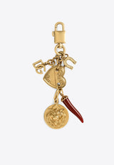 Dolce 
Gabbana Devotion Charm Keychain Gold BI3364 A6570 8J901