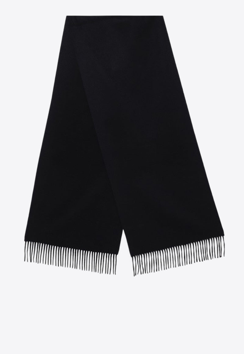 Destin Logo-Label Cashmere Scarf Black BIVSCWS/P_DESSR-BL