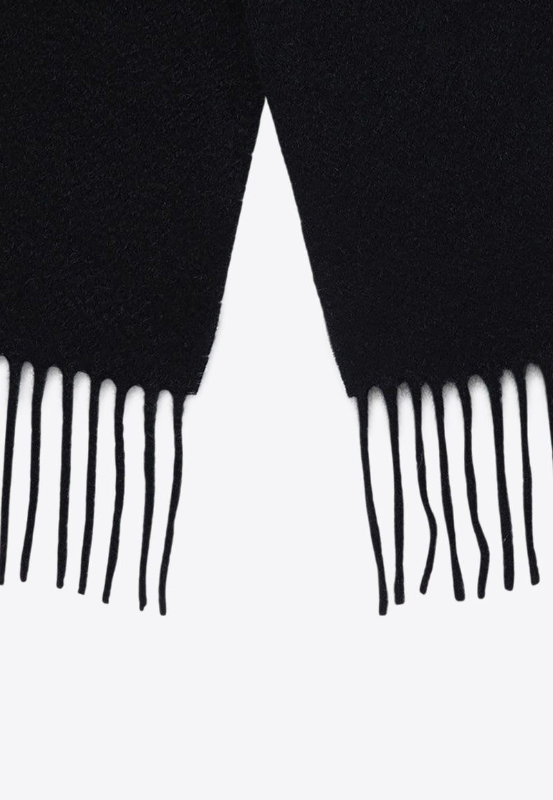 Destin Logo-Label Cashmere Scarf Black BIVSCWS/P_DESSR-BL