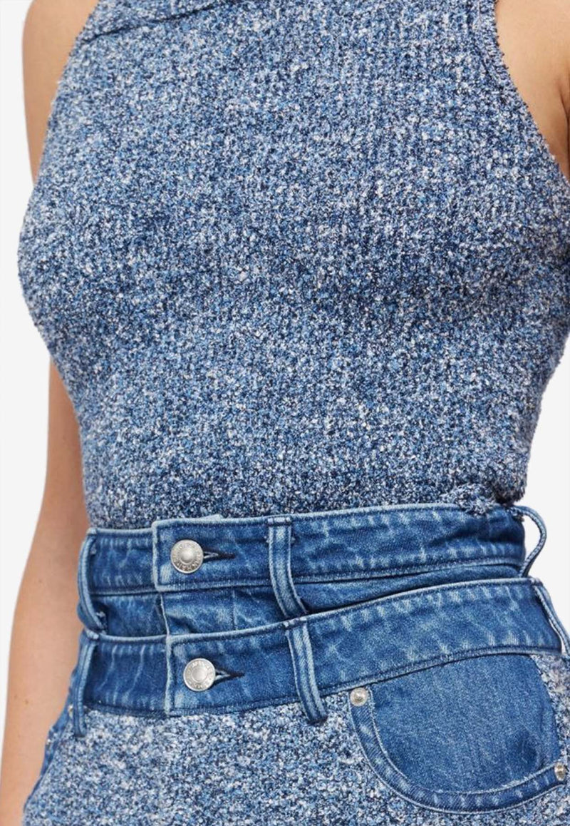 Simkhai Sianna Knit Tank Top Blue